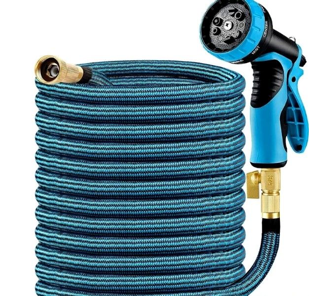 Photo 1 of 100ft Garden Hose, Expandable Water Hose with 3/4" Solid Brass Fittings New