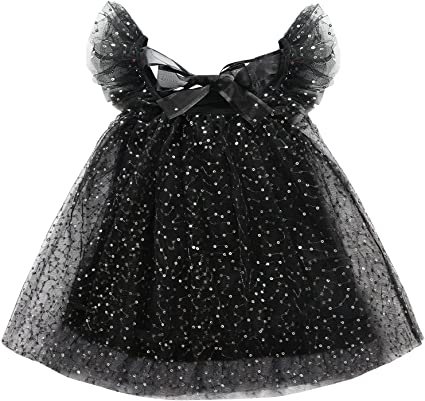 Photo 1 of AGQT Baby Girls Tulle Tutu Dress Sleeveless Sequin Layered Dresses Size 6M-4T 