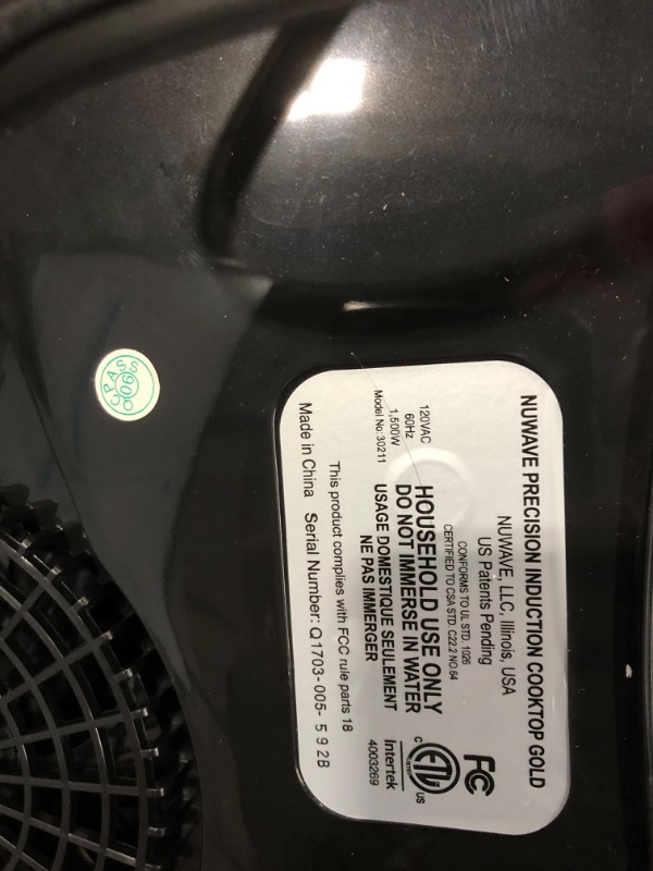 Photo 1 of NuWave Induction Cooktop 30211 BR