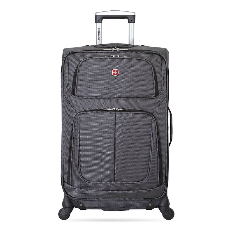 Photo 1 of SwissGear - 25" Spinner Luggage - Dark Grey
