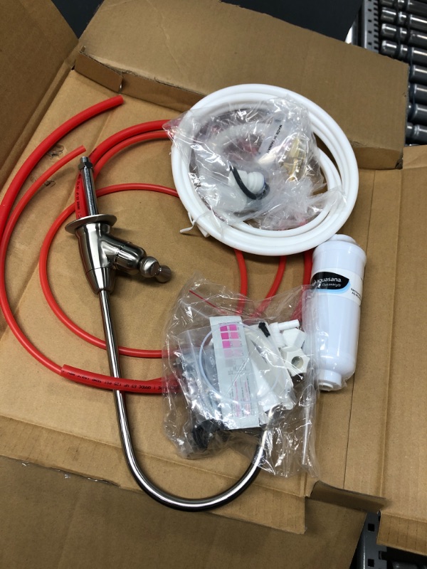 Photo 4 of *Factory Packaging* Aquasana Reverse Osmosis Under Sink Water Filter System - Filters 95% Of Fluoride - Kitchen Counter Faucet Filtration - Brushed Nickel - AQ-RO-3.55