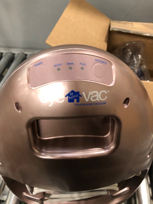 Photo 4 of *****NON-FUNCTIONAL**** EyeVac Home Touchless Stationary Vacuum, Dual High Efficiency Filtration, Corded, Bagless, Automatic Sensors, 1000 Watt (Rose Gold)