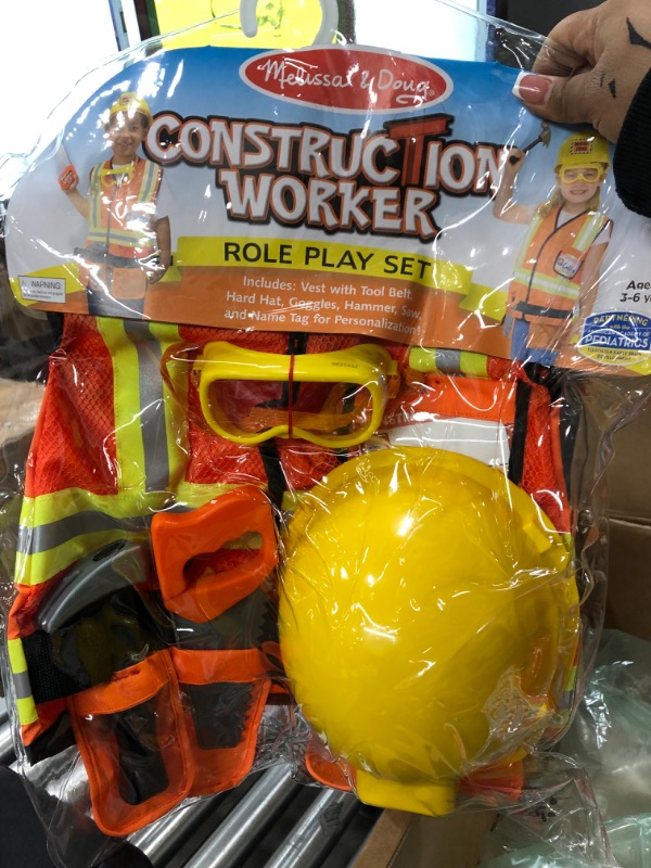 Photo 3 of Construction Worker Role Play Costume Set