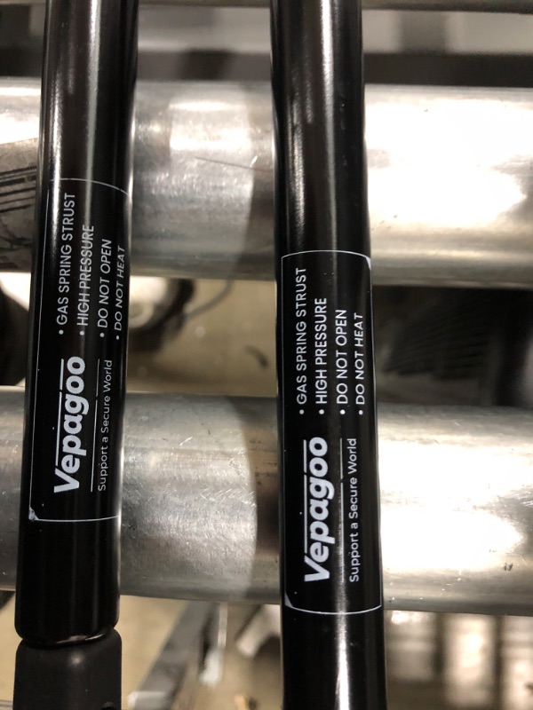 Photo 2 of Vepagoo 2 Front Hood Gas Lift Supports Struts 4364 Compatible for Dodge Ram 1500/2500/3500/4500/5500 Spring Shocks Black