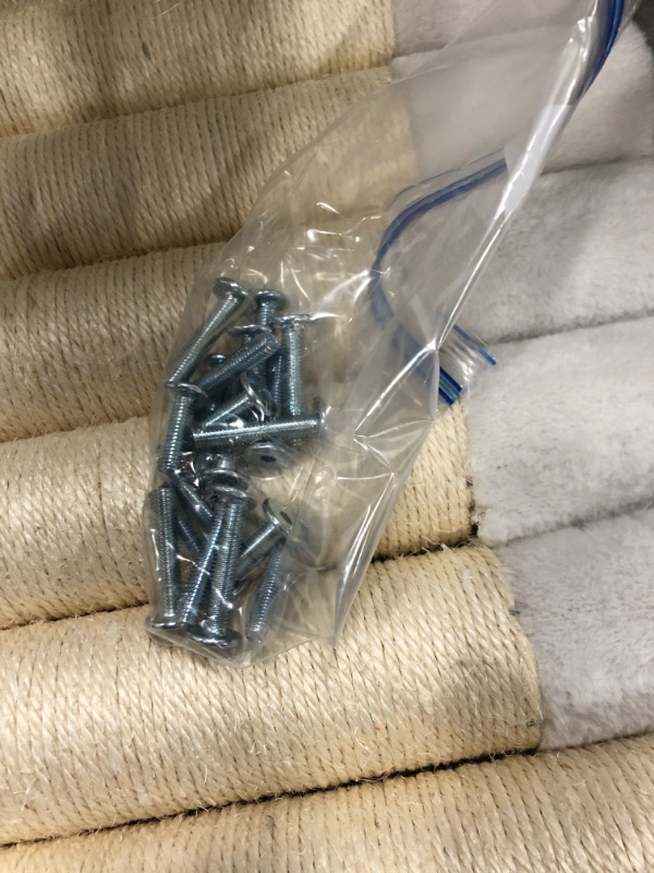 Photo 4 of Used / open hardware) Cat Tower Collection - Napping Perches, Cat Condo, 9 Sisal Rope Scratching Posts, Hanging Toys and Rope – Cat Tree for Indoor Cats by PETMAKER 5 Tier