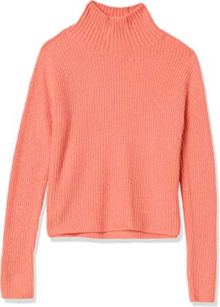 Photo 1 of Goodthreads Women's Mid-Gauge Stretch Cropped Long-Sleeve Funnel Neck Sweater
