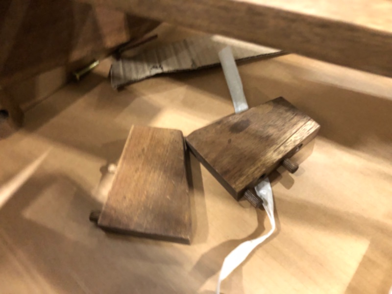 Photo 6 of **hardware incomplete**
Plant Theatre Wooden Adirondack Chair - Weather Resistant, Acacia Wood, Foldable Fire Pit Chairs for Porch, Deck, Lawn and Campfire - Outdoor Patio Furniture