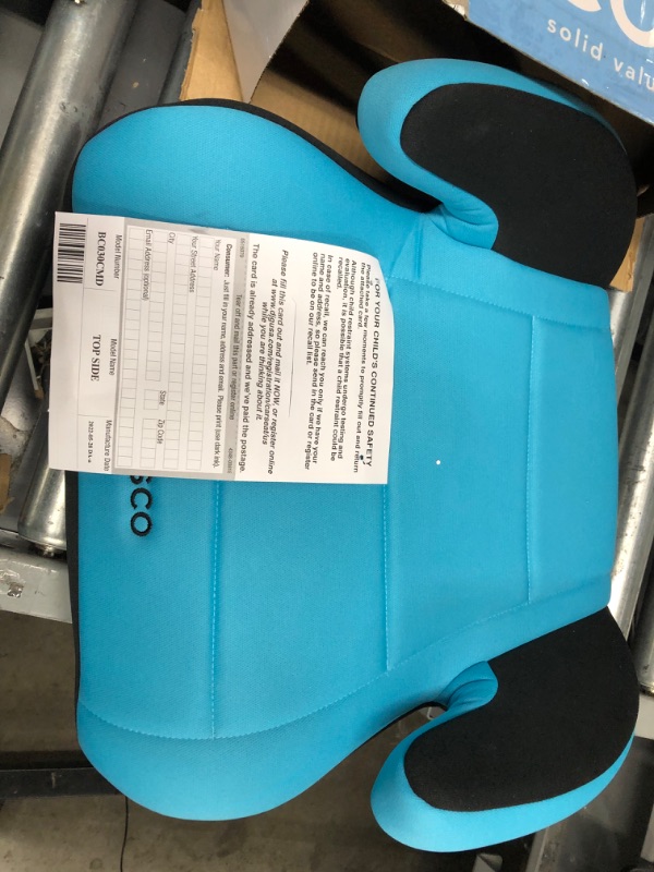 Photo 2 of Cosco Topside Booster Car Seat - Easy to Move, Lightweight Design (Turquoise)