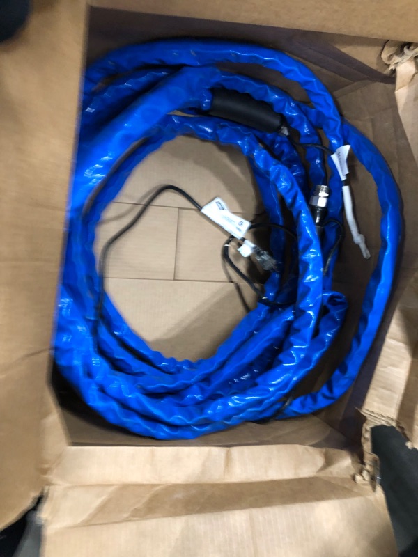 Photo 3 of Camco Heated Drinking Water Hose, - 20° F, 50-Foot, 5/8-Inch ID (22912-A) 50' Cold Weather (Freeze Protection to - 20?F) Frustration-Free Packaging