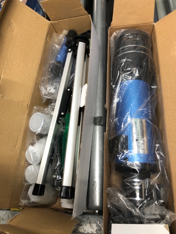 Photo 1 of MaxUSee 70mm Telescope for Kids & Astronomy Beginners, Refractor Telescope with Tripod & Finder Scope, Portable Telescope with 4 Magnification eyepieces & Phone Adapter