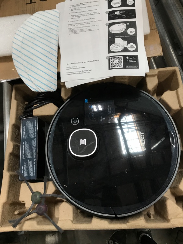 Photo 2 of ECOVACS DEEBOT OZMO U2 Robot Vacuum Cleaner 2 in1 Vacuum and Mop, Tangle-Free Brush, Ideal for Pet Hair, No-Go Zones, 110 min Run Time, Voice / App Control (Renewed)
