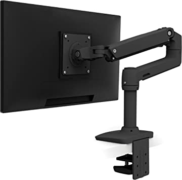 Photo 1 of Ergotron – LX Single Monitor Arm, VESA Desk Mount – for Monitors Up to 34 Inches, 7 to 25 lbs – Matte Black