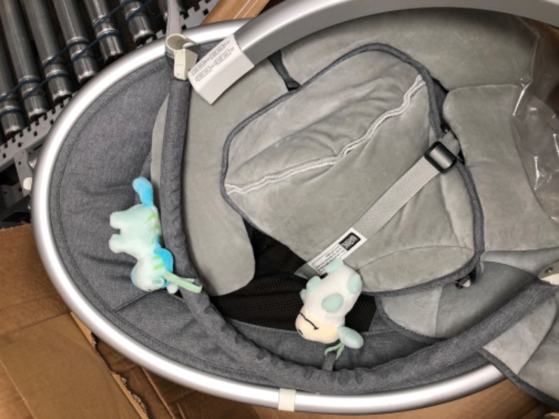 Photo 1 of BabyBond Baby Swings for Infants, Bluetooth Infant Swing with Music Speaker, Preset Lullabies, 5 Point Harness Belt, 5 Speeds and Remote Control - Portable Baby Swing for Indoor and Outdoor
