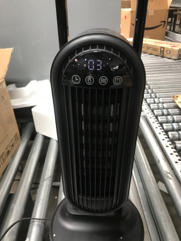 Photo 1 of PROUS Height Adjustable Space Heater, 12H On Off Timer, 1400W Portable Ceramic Heater with Thermostat, Remote, Overheat & Tip-Over Protection, 4 Modes, Fast Quiet Electric Heater for Indoor Office Use
