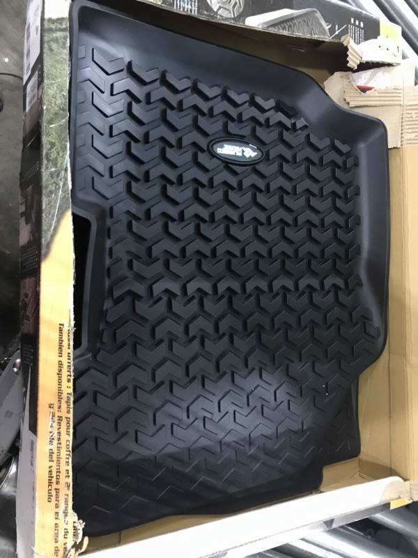 Photo 2 of Rugged Ridge 12920.01 Floor Liner, Front; Black, 2007-2018 Jeep Wrangler Unlimited JK 4 Dr JK and JKU, Front Only Black