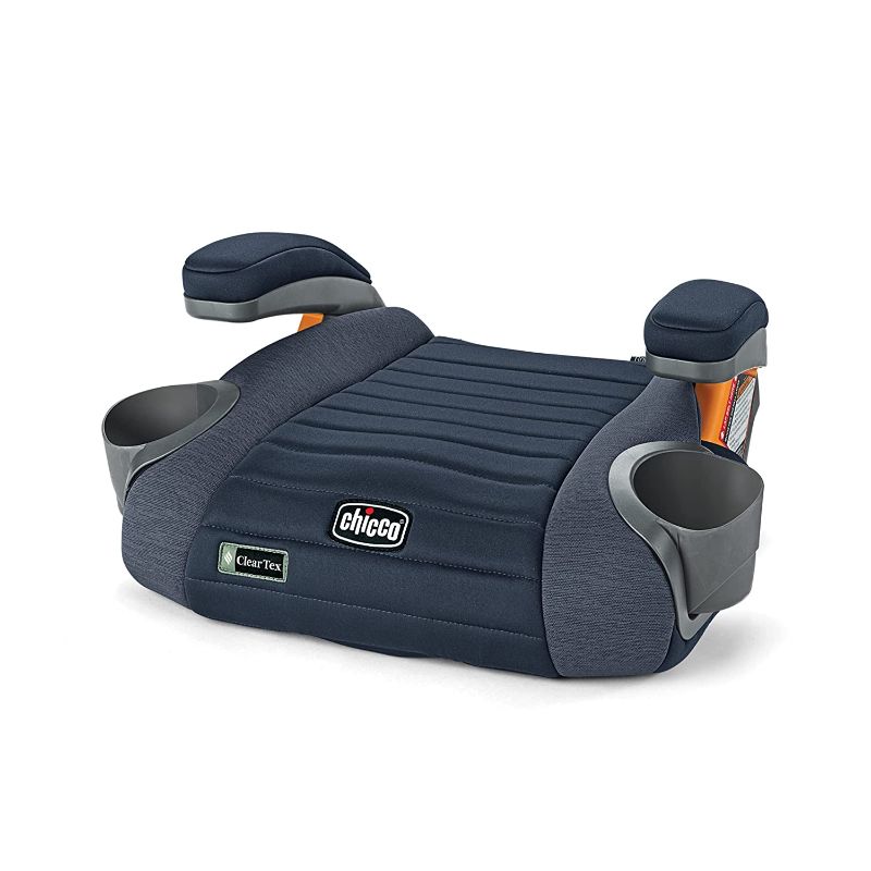 Photo 1 of Chicco GoFit ClearTex Backless Booster Car Seat - Reef | Navy
