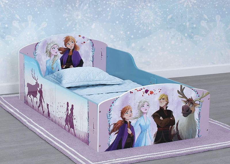 Photo 1 of Delta Children Wood Toddler Bed, Disney Frozen II 