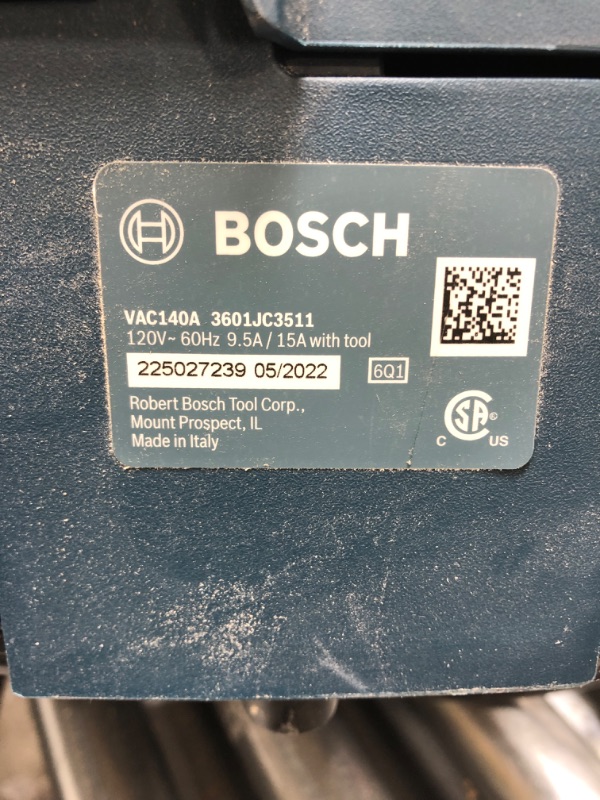 Photo 4 of -USED FOR PARTS-
BOSCH 9 Gallon Dust Extractor with Auto Filter Clean and HEPA Filter VAC090AH
