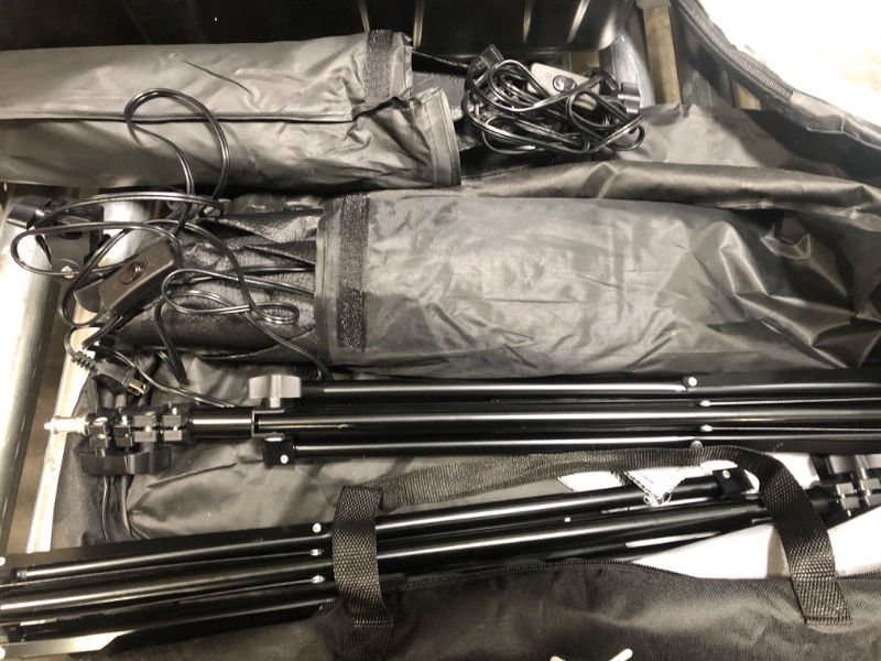 Photo 3 of YICOE Softbox Lighting Kit with 60 cm Reflector Professional Continuous Studio Photography Equipment with 2 95W Bulbs 5500K for Filming Portrait Product Shooting Photography Video

