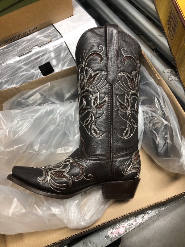 Photo 2 of ** size 6 women ** Soto Boots Womens Floral Embroidered Inlay Cowgirl Boots M50049

