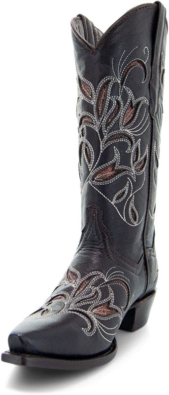 Photo 1 of ** size 6 women ** Soto Boots Womens Floral Embroidered Inlay Cowgirl Boots M50049
