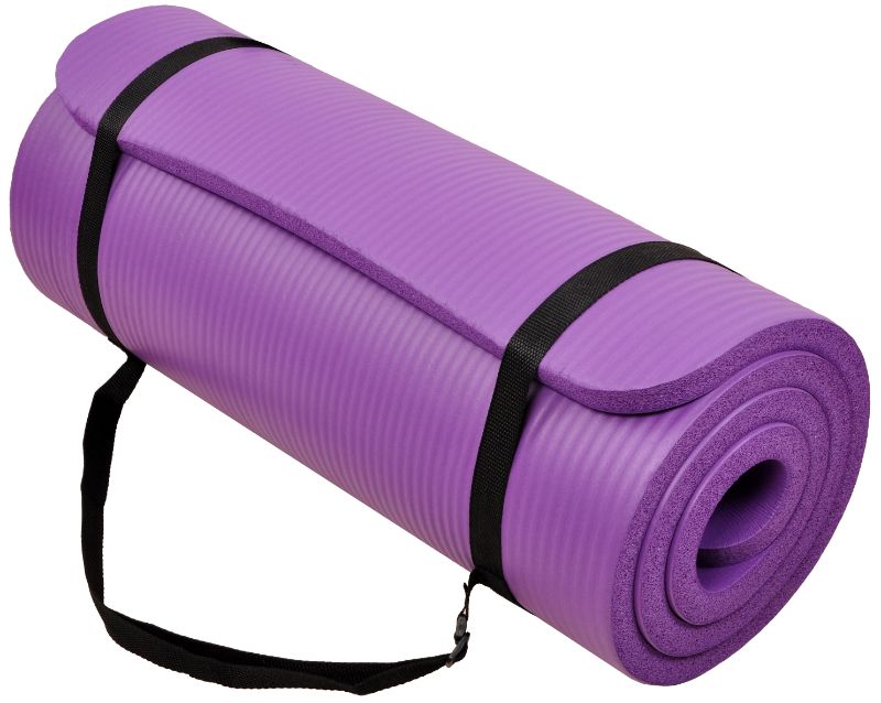 Photo 1 of BalanceFrom 1-Inch Yoga Mat in Purple
