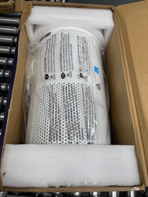 Photo 1 of LEVOIT Air Purifiers for Home Large Room, Smart WiFi and PM2.5 Monitor H13 True HEPA Filter Removes Up to 99.97% of Particles, Pet Allergies, Smoke, Dust, Auto Mode, Alexa Control, White Core 400S White