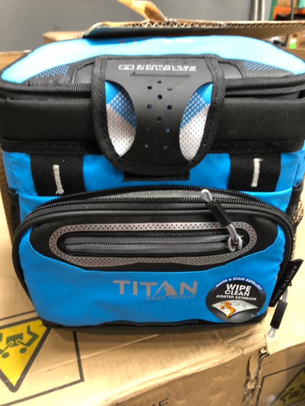 Photo 2 of Arctic Zone Titan Deep Freeze Zipperless Hardbody Coolers - Sizes: 9, 16, 30 and 48 Can - Colors: Navy, Moss, Process Blue, Pine, Citrus, Gray, Blue Lagoon Process Blue 9 Can