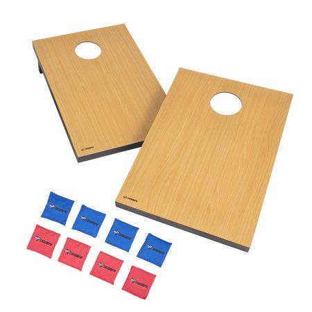 Photo 1 of **MISSING BAGS**
Triumph Tournament Bean Bag Toss Game with Two Wooden Portable Game Platforms on Foldable Legs and Eight Toss Bags
