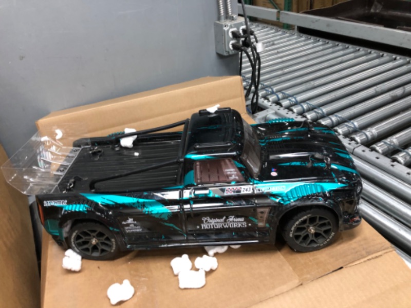 Photo 10 of **Batteries and Charger Not Included)***
*ARRMA RC Truck 1/8 Infraction 4X4 3S BLX 4WD All-Road Street Bash Resto-Mod Truck RTR (Batteries and Charger Not Included), Teal, ARA4315V3T2