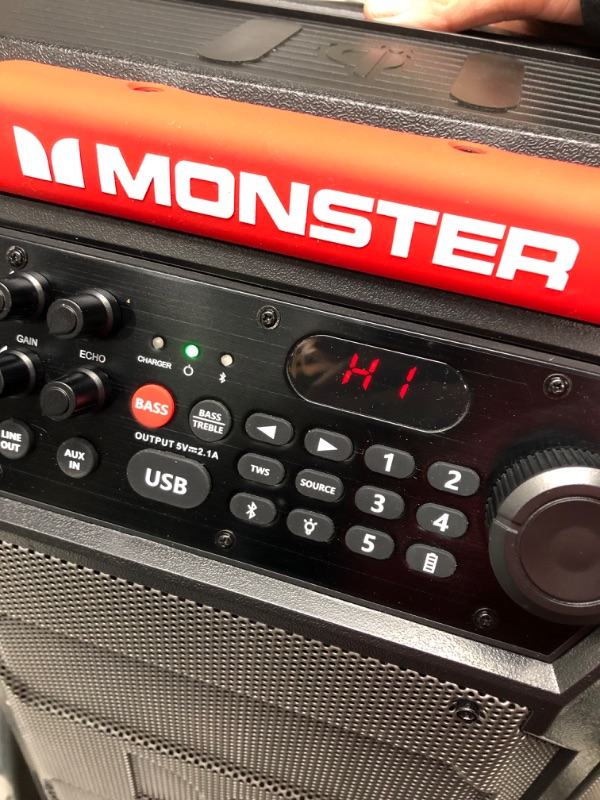 Photo 4 of **5 MIN TESTED & RADIO WORKS**Monster Rockin' Roller 270 Portable Indoor/Outdoor Wireless Speaker 