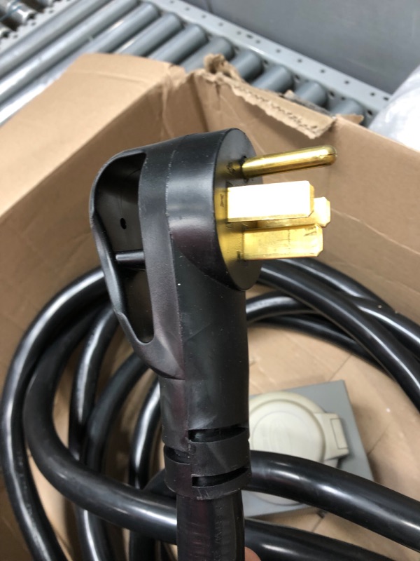 Photo 1 of HZXVOGEN 50 Amp Generator Power Cord 30FT STW 6/3 + 8/1 AWG Heavy Duty RV Power Adapter Cable Connection N14-50P & SS2-50R CS6364 Twist Lock Connectors