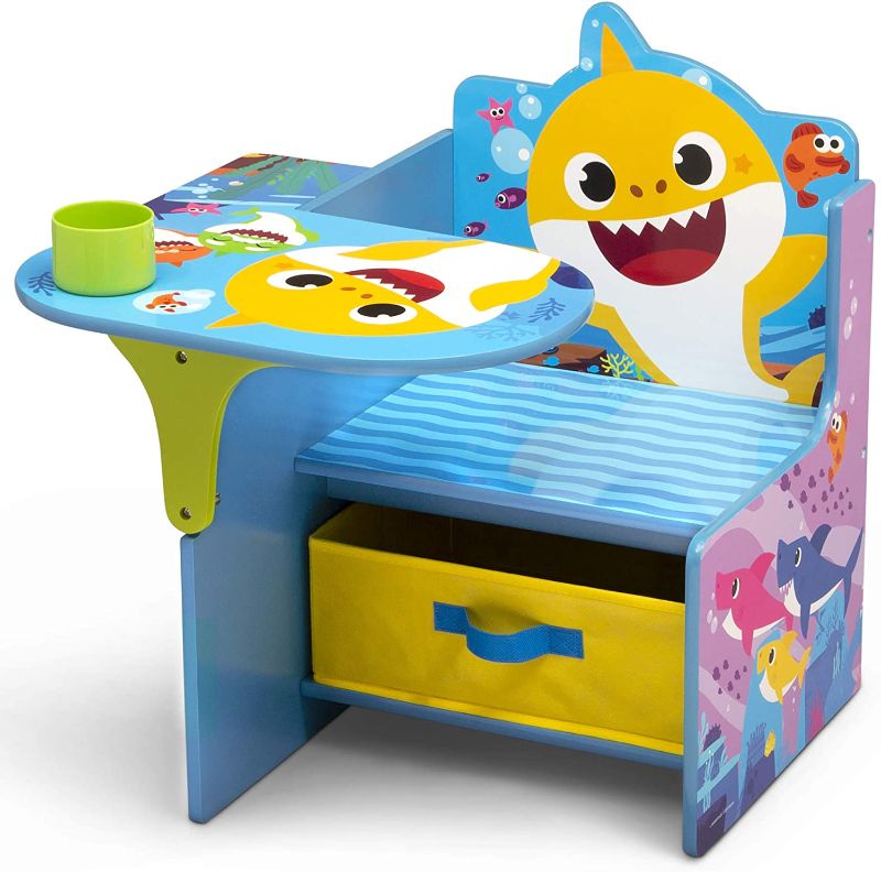 Photo 1 of Baby Shark Chair Desk with Storage Bin - Ideal for Arts & Crafts, Snack Time, Homeschooling, Homework & More by Delta Children
