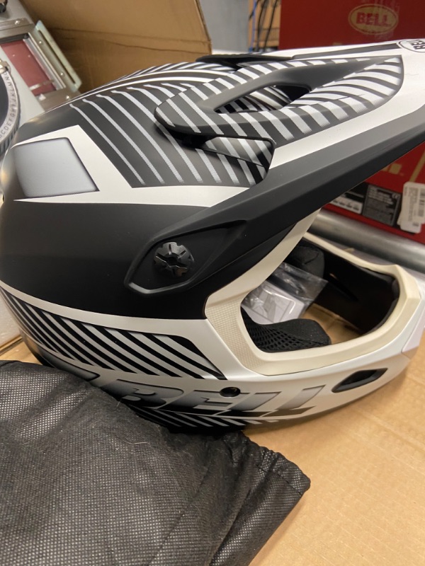 Photo 4 of BELL Super Air R MIPS Adult Mountain Bike Helmet-XL -MATTE BLACK AND WHITE 