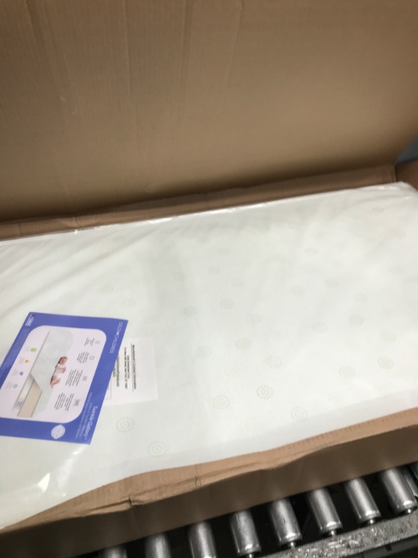 Photo 2 of Delta Children Twinkle Galaxy Dual Sided Crib and Toddler Mattress - Premium Sustainably Sourced Fiber Core - Waterproof - GREENGUARD Gold Certified (Non-Toxic) - 7 Year Warranty - Made in USA