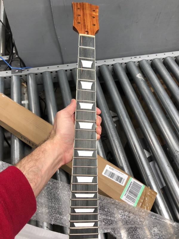 Photo 2 of Alnicov 22 Frets Electric Guitar Neck Mahogany Body Rosewood Fretboard Trapezoid Inlays For Les Paul LP Guitars