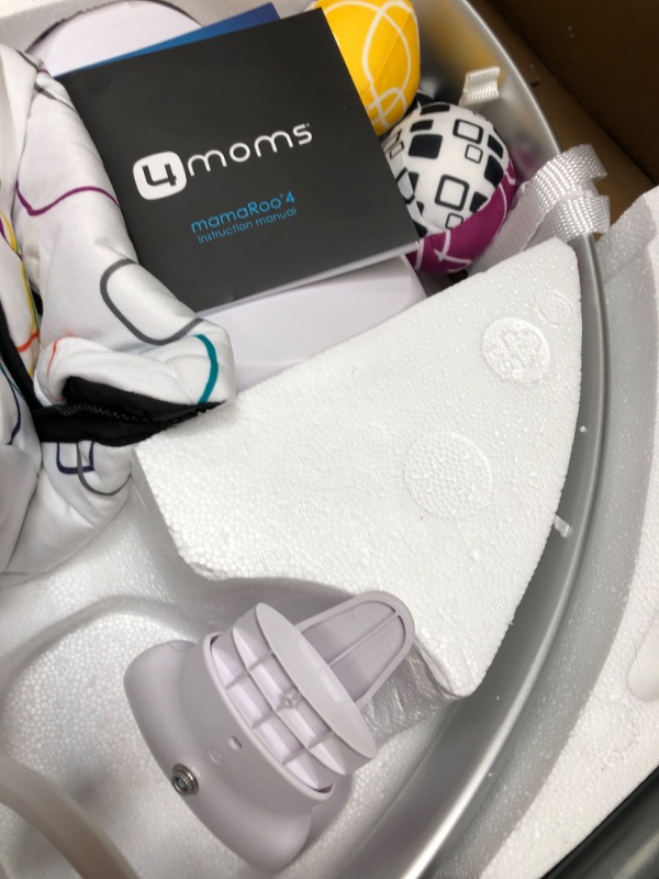 Photo 6 of 4moms mamaRoo 4 Multi-Motion Baby Swing + Safety Strap Fastener, Bluetooth Baby Swing with 5 Unique Motions, Plush Fabric, Multi