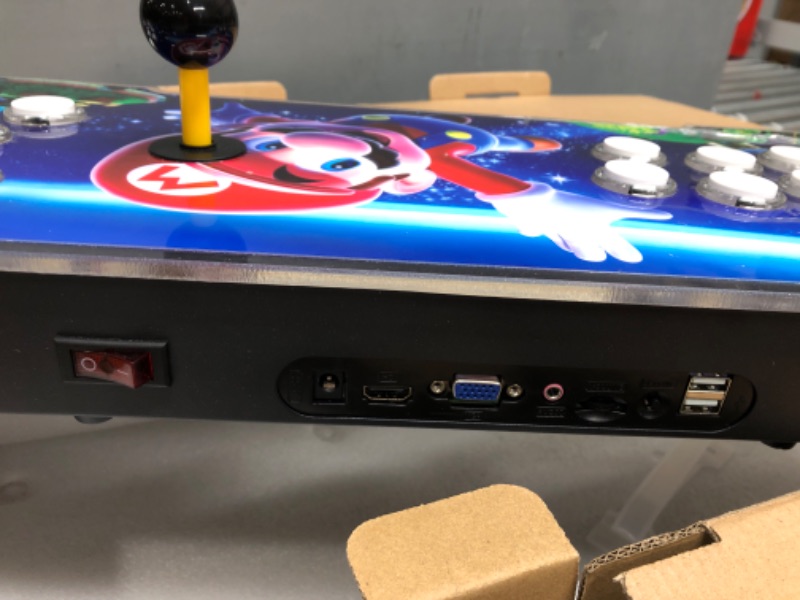 Photo 1 of FVBADE [10600 Games in 1 Pandora Box Arcade Game Console Compatible PC & Projector & TV ,3D Games 1-4 Players Double Joystick Favorite List Game Category Save/Search/Hide/Pause/Delete Games.