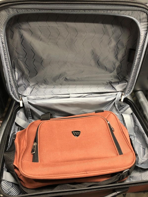 Photo 3 of *** MISSING TRAVEL KIT TOILETRY CASE *** Travelers Club Chicago Hardside Expandable Spinner Luggage, Apple Butter, 