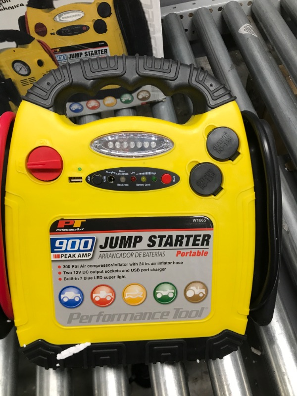 Photo 3 of **USED** Performance Tool W1665 900 Amp Jump Starter, Inflator, Portable Power Unit 