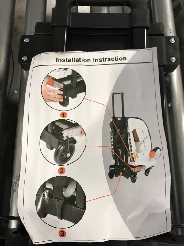 Photo 3 of Car Seat Travel Carts, Stroller with Wheels for Air Travel, Light and Portable