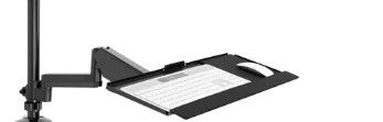 Photo 1 of Item is not a match to stock photo****************Single Monitor Sit-Stand Desk Mount with Keyboard Tray