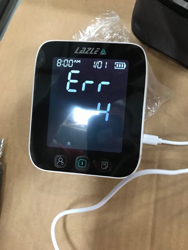 Photo 3 of All New LAZLE Blood Pressure Monitor - Automatic Upper Arm Machine & Accurate Adjustable Digital BP Cuff Kit - Largest Backlit Display - 200 Sets Memory, Includes Batteries, Carrying Case