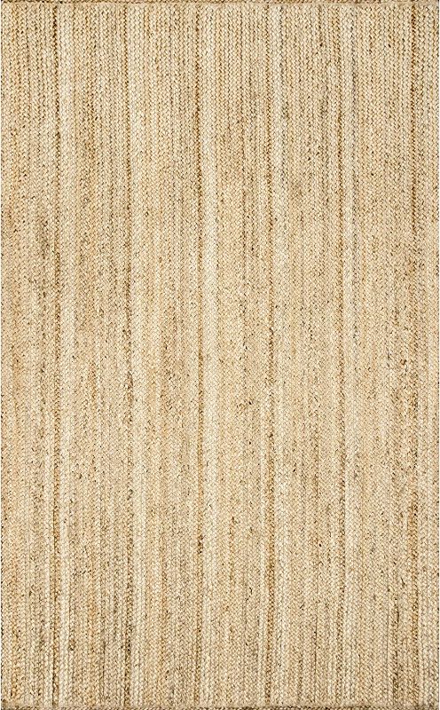 Photo 1 of 
nuLOOM Miltea Hand Woven Farmhouse Jute Area Rug, 5' x 8', Natural
Size:5 x 8 Feet
Color:Natural