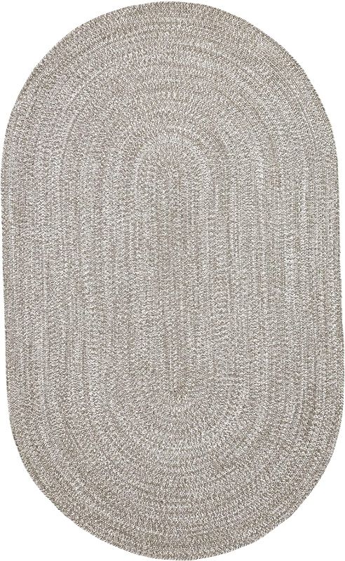 Photo 1 of 
SUPERIOR Reversible Braided Indoor/Outdoor Area Rug, 4' x 6', Slate-White
Color:Slate-white
Size:4 ft. x 6 ft.
Style:Oval