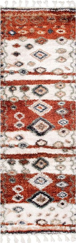 Photo 1 of 
nuLOOM Area Rug, Red, 2' 6" x 10'
Color:Red
Size:2' 6" x 10'