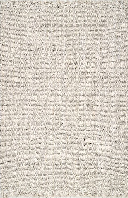 Photo 1 of 
nuLOOM Daniela Farmhouse Chunky Jute Area Rug, 3' x 5', Off-White
Colour Name:Off-white
Size :3' x 5'