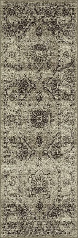 Photo 1 of 
Maples Rugs Distressed Lexington Non Slip Runner Rug For Hallway Entry Way Floor Carpet [Made in USA], 2 x 6, Brown/Neutral
Color:Brown/Neutral
Size:2 ft x 6 ft
Style:Mat