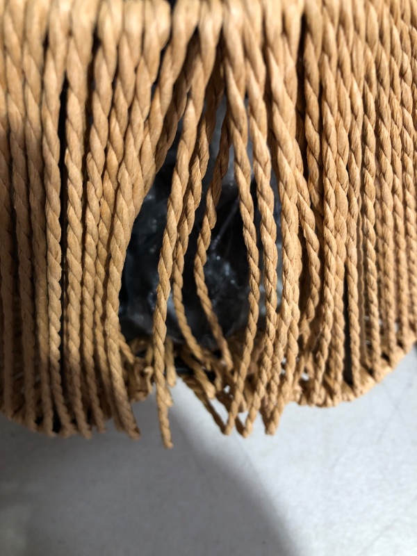 Photo 4 of **USED** SEE PICTURES** Hand Woven Bamboo Pendant Light 2-Pack Vintage Farmhouse Rattan Pendant Lighting Fixture 