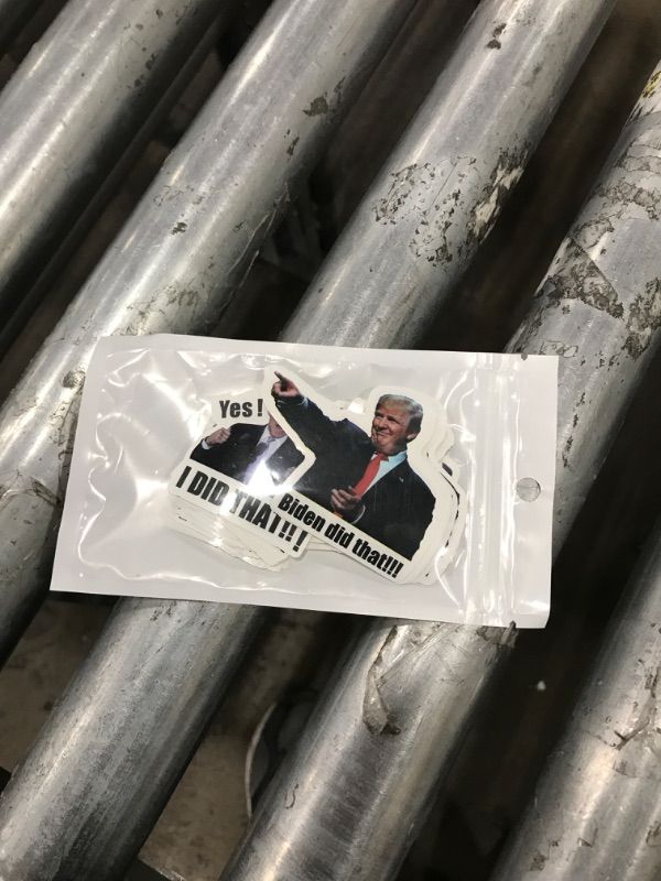 Photo 1 of 100 Pcs Funny I Did That Joe Biden Stickers for Gas Pump - Personalized Trump Small Sticker - I Did This It Sticker